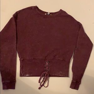 American Eagle Cropped Long Sleeve